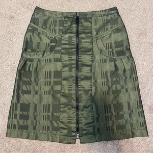 CRiSCA Green Patterned Skirt Size GB 16